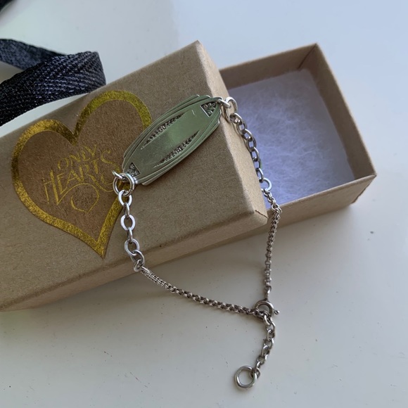 Bing Bang NY Silver Tag Bracelet, Mixed Links New - Picture 3 of 10